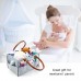 Ayboo Baby Diaper Caddy, Nursery Storage Bin for Diapers - Car Travel Organizer - Blue Felt Basket Large Capacity Nursery Diapers Organizer for Newborn