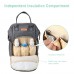 Ayboo Diaper Bag Backpack, Large Capacity Travel Bag - with Insulated Pockets & Stroller Straps - Multi-Functional Waterproof Maternity Nappy Bags (Dark Gray)